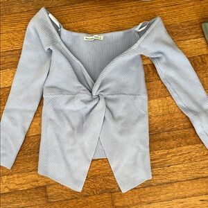 Abercrombie & Fitch Light Blue Long Sleeve Top